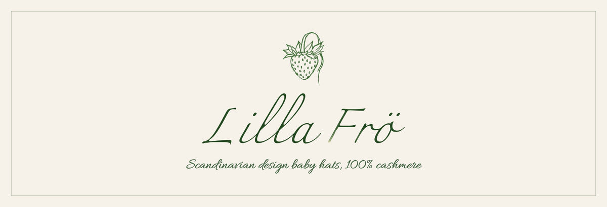Lilla Frö Smultron strawberry baby hat